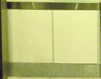 Light Gauge Vitreous Enamel Cladding Panel at Passenger Service Counter